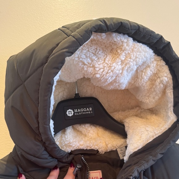 NWT - Levi's Dark Green Quilted Hooded Winter Jacket - Picture 12 of 15